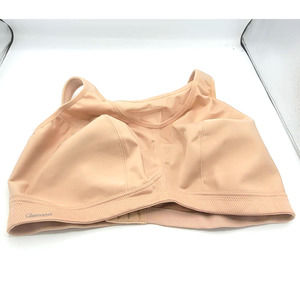 Glamorise Tan Full Figure No-Bounce Camisole Wire Free Sports Bra Size 42F